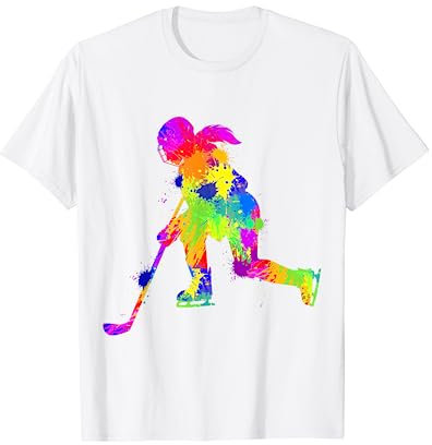 Eishockey Eishockeyspielerin Mädchen Damen T-Shirt
