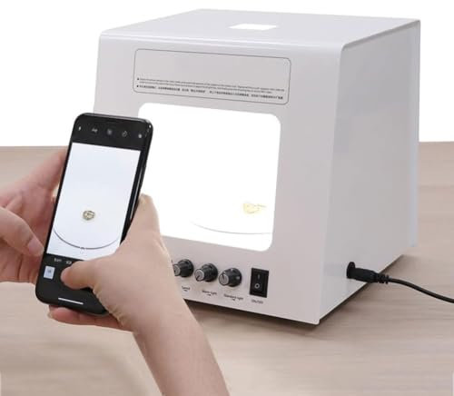 Mesa giratoria Inteligente for fotografía de 20/30 cm, Caja de Estudio fotográfico con Soporte de exhibición Giratorio motorizado, Caja de luz for fotografía de Estudio fotográfico, Caja Suave(20cm)