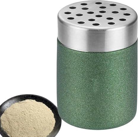 Contenitore per spezie, saliera in acciaio inox con fori – Frischha portable spezie, bottiglia di zucchero per