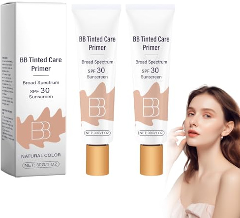 Crema BB Protectora Con Spf 30 - Hidratante Con Color De Larga Duración, Cobertura De Imperfecciones, Base Matte Y Filtro Solar | Fórmula Ligera Y Construible (Natural)