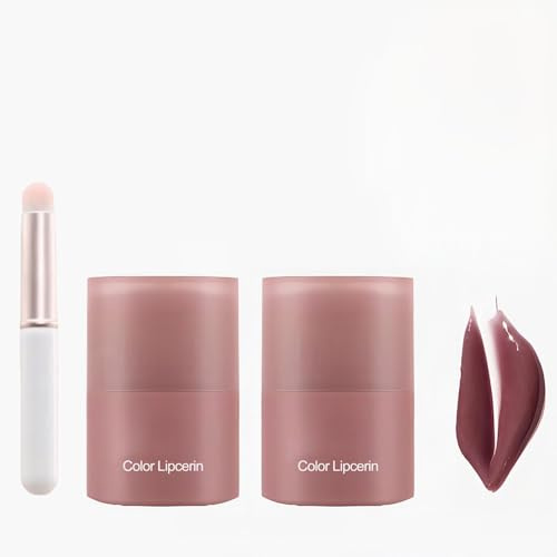 Lip Gloss Lippenbalsam Tinted Lip Balm Lippenfarbe gefärbter Lippenpflegestift, Lipsticks Lippenpflege Feuchtigkeitsspendend, Pflegend und Glänzend, Lang Anhaltend Und Nicht Klebend (02#)