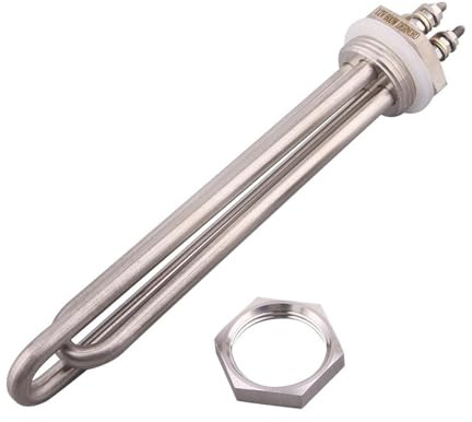 Calentador Eléctrico Tubular De Inmersión DN25, 24 V, 36 V, 48 V, 300 W, 600 W, 900 W, 1500 W, 304 SS, Elemento Calentador De Agua Solar De CC De 1 Pulgada.(C,600w)
