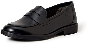 Geox J AGATA D, Mocasines para Niñas, BLACK, 39 EU