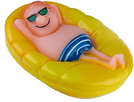 Clenp Pool-Thermometer, Pool-Thermometer Wasserdicht, Kreativ, Genau, Lustig, Mannförmig, Schwimmender Temperaturmesser Zum Messen