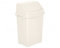 JMS we create smile 8L/25L/50L Litre Plastic Swing Lid Bin Waste Recycle Dustbins Rubbish Trash Refused Bins (Soft Cream, 50 LITRE)