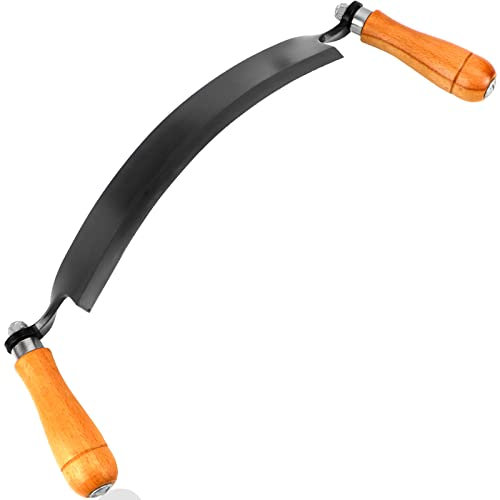 10'' Draw Knife,Draw knife debarking tool,Curved Draw Knife,Draw Shave Tool Debarking Hand Tool,ergonomic handle,simple and effortless to use,bark stripper tool