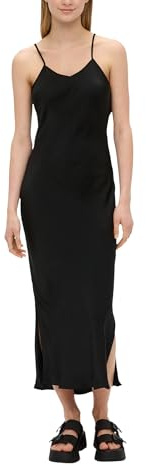 QS 2143625 Vestido de Satén, Negro 9999, 40 para Mujer