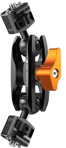 K&F CONCEPT MS14 Brazo Mágico con Dos Cabezas Esféricas,Mini Brazo Mágico con Cabeza Esférica Giratoria 360