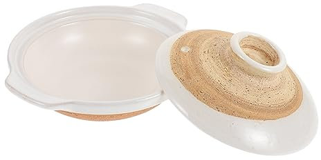 Cabilock Pot En Céramique 18 Cm Pour Cuisson Uniforme De Riz En Soupe Et Poulet Braisé Marmite à Soupe Couvercle Ergonomique