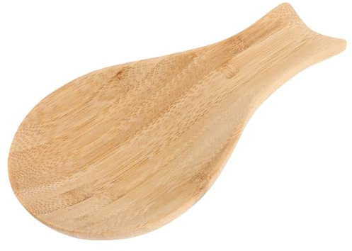 Cabilock Soporte De Madera para Cocina Organizador De Utensilios De Cocina Reposacucharas Resistente y De Limpiar para Encimeras y Estufas Diseño Contemporáneo y