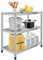 Edelstahl Küchentisch Arbeitstisch, 80x40x80CM Edelstahltisch Küchentisch 3 Böden Zubereitungstisch Outdoor mit Höhenverstellbar Ablage für Gastro Küche Werkstatt Garten Keller