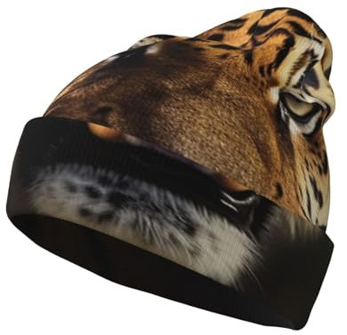Tiger Beanie für Männer Frauen Strickmütze Wintermützen Cuffed Beanie Cap Daily Skull Caps Watch Hat
