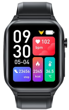 Kardena Care SOS 3 SOS Uhr mit 4G Notruf Sturzerkennung GPS Ortung Telefonie ohne Smartphone 1,83 Zoll Farbdisplay Pflegefunktion Gesundheitswarnungen SpO2 Blutdruck Temperatur IP67 ohne Oximeter