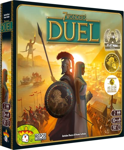 7 Wonders Duel - Brädspel (Grundspel) | Brädspel för 2 Spelare | Civilisation och Strategi Brädspel | Svenska | Danska | Norska | Finska | Ålder 10+ | Speltid 20-30 Minuter