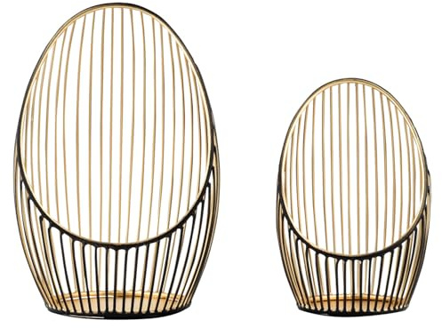 2-pack dekorativa ljusstakar i estetisk stil, Palmis svart