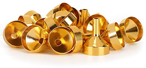 Metallparfymspridare Tratt Premium Guld Bärbar flytande dispenserverktyg för kosmetisk påfyllning Säkert material 20-pack