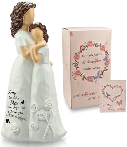 LIGETON Mothers Day Mom Gifts for Mom from Daughter,Cool Birthday Gifts for Women Wife Christmas Stocking Stuffers Unique Gift Ideas for Mama Grandma Aunt Hand-Painted Figure Sculpture Presents