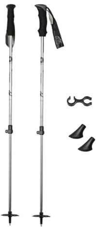 Harilla Skiing Poles Boot Tips Multifunctional Ergonomic Grip Skiing Sticks Adjustable for Slope Outdoor Adventures Winter Sports
