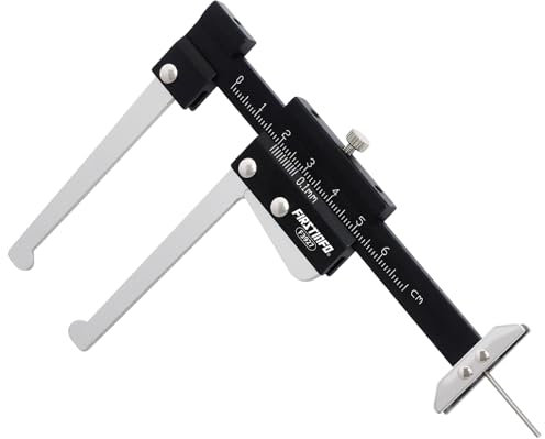 FIRSTINFO Auto Brake Disc Depth Gauge and Tire Tread Depth Measuring Caliper