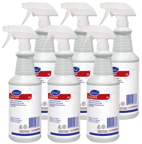 Diversey 94368241 SUMA Grill Oven & Grill Cleaner, Heavy Duty Liquid Dissolves Fats, Oils & Carbon Deposits, Ready-to-Use Spray, 32-Ounce (Pack of 6)
