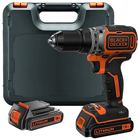 Black & Decker BL186K1B2 Perceuse visseuse brushless 18V 2x batteries coffret