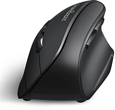 Perixx PERIMICE-804 - Ratón ergonómico Bluetooth® para Windows, Tablets Android y PC - DPI ajustable - Para diestros, Color Negro