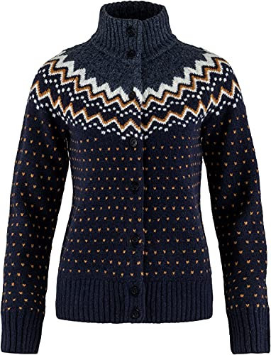 Fjällräven Damen Övik Knit Cardigan Jacke, Dark Navy, L EU