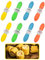 SENZEAL 16 Pièces Brochettes de Maïs en Acier Inoxydable Support Maïs Emboîtement Pic Epis de Mais Fourche Barbecue Fourchettes à Fruits doux avec Manche en Silicone pour BBQ Camping Pique-nique Fête