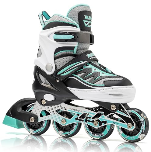 2pm Sports Cytia Regulable Patines en línea para niños y Adolescentes con Ruedas de PU 82A, patins para niños y niñas