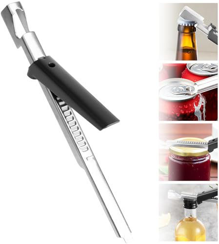 YAOZUP Apriscatole Multifunzionale Regolabile in Acciaio Inox, Apriscatole Manuale, Apriscatole Regolabile, Apriscatole per Artrite, Apriscatole, Apriscatole e Apriscatole per Coperchi (1)