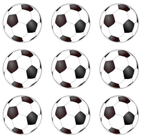 Generic 24 Pack Football Socker Edible Rice Wafer Paper Cake Toppers