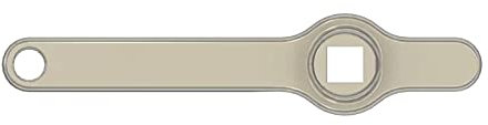 DIIOOMIEEU 5x5mm Heating Bleed Wrench, 304 Stainless Steel, 70mm, Square Keys, Radiators
