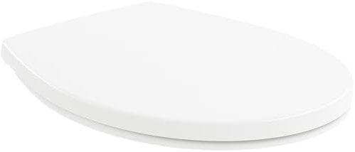 Villeroy & Boch Universal WC-Sitz - Toilettendeckel Weiß glänzend mit Absenkautomatik - Abnehmbarer, bruchsicherer Toilettensitz aus Duroplast - Klodeckel in ovaler Form - Original Ersatzteil