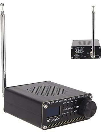 Récepteur Radio ATS 20+, Récepteur Radio de Radio à Bande Complète avec Alliage D'aluminium D'antenne pour le Camping et la Cuisine