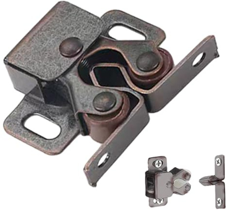 Duàl - Chiusura magnetica a molla con cuscinetto a per armadio, armadio, cassetto, armadio, clip di bloccaggio a pressione per ante di mobili, mobili e mobili da cucina