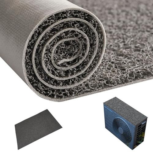 ROFBIHG Metal Shed Sound Insulation Pad, Dripping Noise Solution Mat, PVC Soundproof Mat, Fire Retardant Soundproof Pad for AC Outdoor Unit & Awning, Rain Noise Reduction(Gray,0.9x9m(35.4x354.3in))