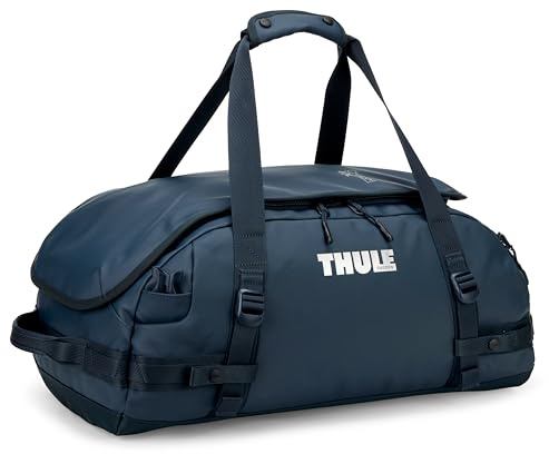 Thule Chasm 30 l duffelväska, lätt att bära, kan omvandlas till ryggsäck, inre nätfickor, dragkedjor med lås, återvunna material