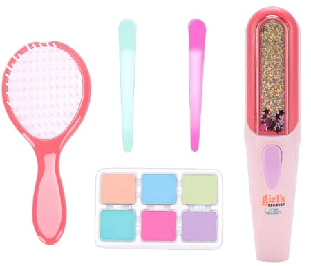 Yinhing Il Kit Gesso Temporaneo per Capelli per Bambini con Stampino per Gemme per Capelli è uno Strumento per lo Styling Che Consente Alle Ragazze di Applicare Facilmente Colori Vivaci