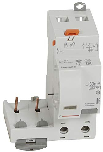 Bloc différentiel adaptable DX3 2P 230V~ - 40A - typeF 30mA - pour disj 1 module/pôle