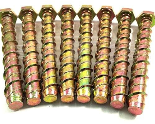 Thunderbolt V35156 Tornillo de anclaje para hormigón y mampostería, M8 x 75, 8 unidades.