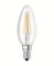 Osram LED Base Classic B Lampe, in Kerzenform mit E14-Sockel, nicht dimmbar, Ersetzt 40 Watt, Filamentstil Klar, Warmweiß - 2700 Kelvin, 2er-Pack