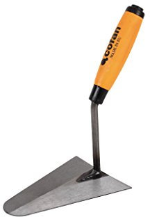 Cofan Paleta Forjada Modelo Catalana | Medida 160 mm de Longitud | Para la Construcción | Mango de Goma