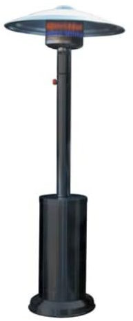 Poêle Gaz GPL infrarouge à champignon + roues Domus Noir kW 5/12