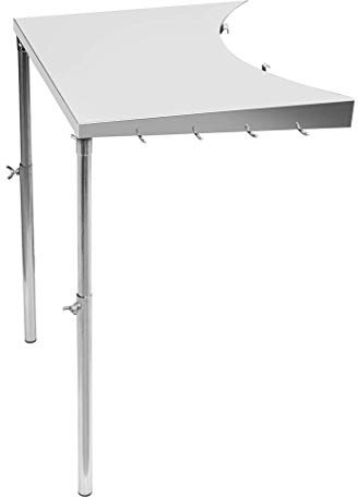 onlyfire Mesa Auxiliar para Barbacoa, Mesa de Trabajo de Acero Inoxidable para Todas Las Parrillas Weber de 18 , 22, 26 y Otras Parrillas de carbón de tamaño Similar