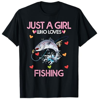 Fishing Shirt For Women Just A Girl Who Loves Fishing T-Shirt