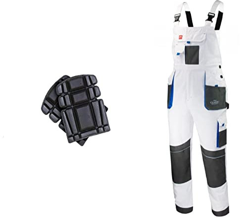 Salopette con bretelle e tute Salopette da uomo con ginocchiere giacca disponibile perfetta per il lavoro pittore pavimentazione commerci