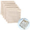 Stoffservietten Beige Leinenservietten Dinner Servietten: TOATELU 6 Stück Dinner Stoffservietten Baumwolle Wiederverwendbare Feiern Abendessen Cafe Restaurant, Leinen Serviette für Partys Weihnachten