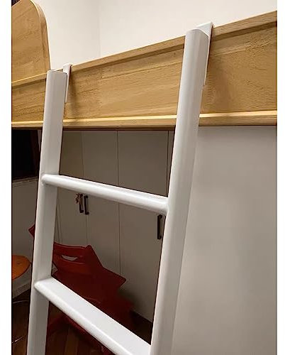 LJGYYDS Échelle Haute de 51 55 59 61 63 Pouces pour lit Mezzanine, Crochets d'échelle de Camping-Car Suspendus en Fer forgé réglables pour Cadre de lit Double et lit Mezzanine Queen