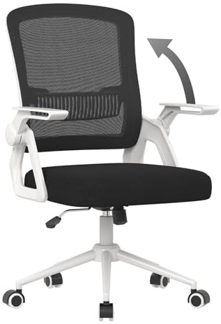 naspaluro Ergonomic Office Chair, 90° Flip-up Armrest Mesh Desk Chair