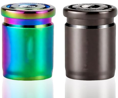 GXGM 2 Pezzi Antifurto Tappini Gomme Auto,Tappi Ruote Auto,Tappi per Pneumatici Valvola,Applicabile per Moto, Camion, Automobili Generali (Colore + Nero)